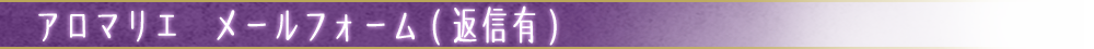 メールフォーム 返信ありttl